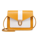 Square bag contrast simple shoulder bag