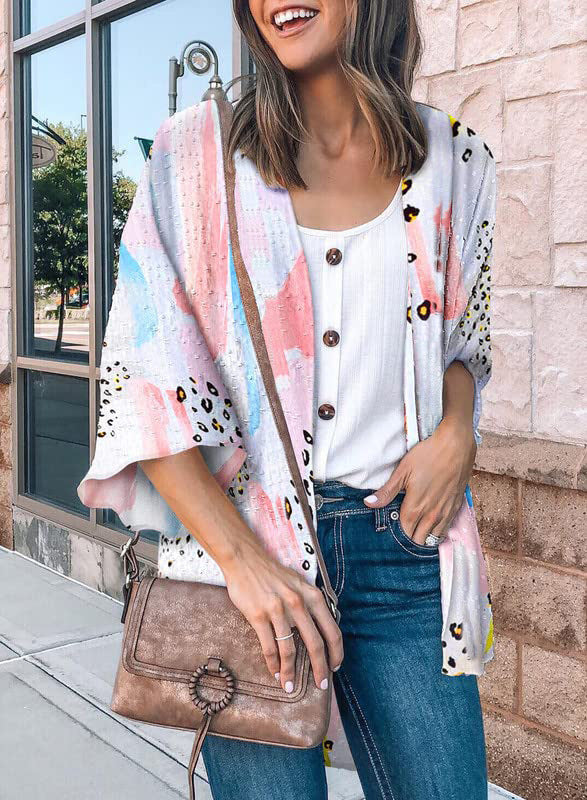 Women's Fashion Printing Coat Top