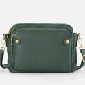 European And American Retro Three-layer Leather Messenger Bag