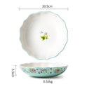 Ceramic Tableware Pastoral Style Home Plate Dinner Plate