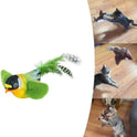 Flappy Chase Cat Toy, Flappy Chase Bird Cat Toy, FlappyChase Interactive Cat Toy, Chirping Bird Cat Toy Flapping Wings, Flying Interactive Simulation Electric Sparrow Shaking Bird