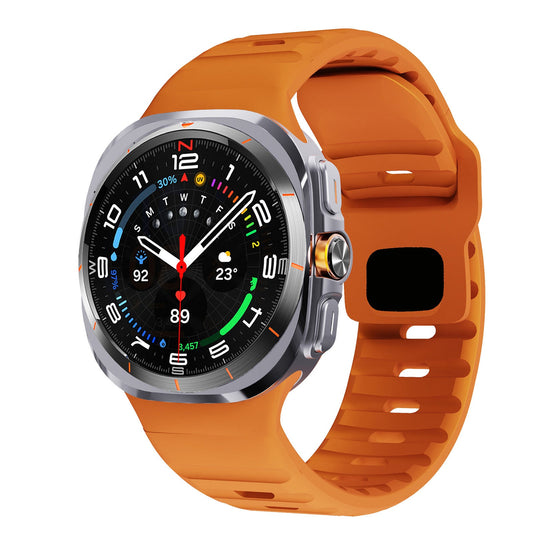 حزام سيليكون قابل للتطبيق على ساعة Ultra Wave Reverse Buckle مقاس 47 مم