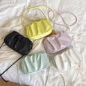 Pleated cloud saddle bag