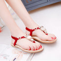 Flat flip flops beach shoes