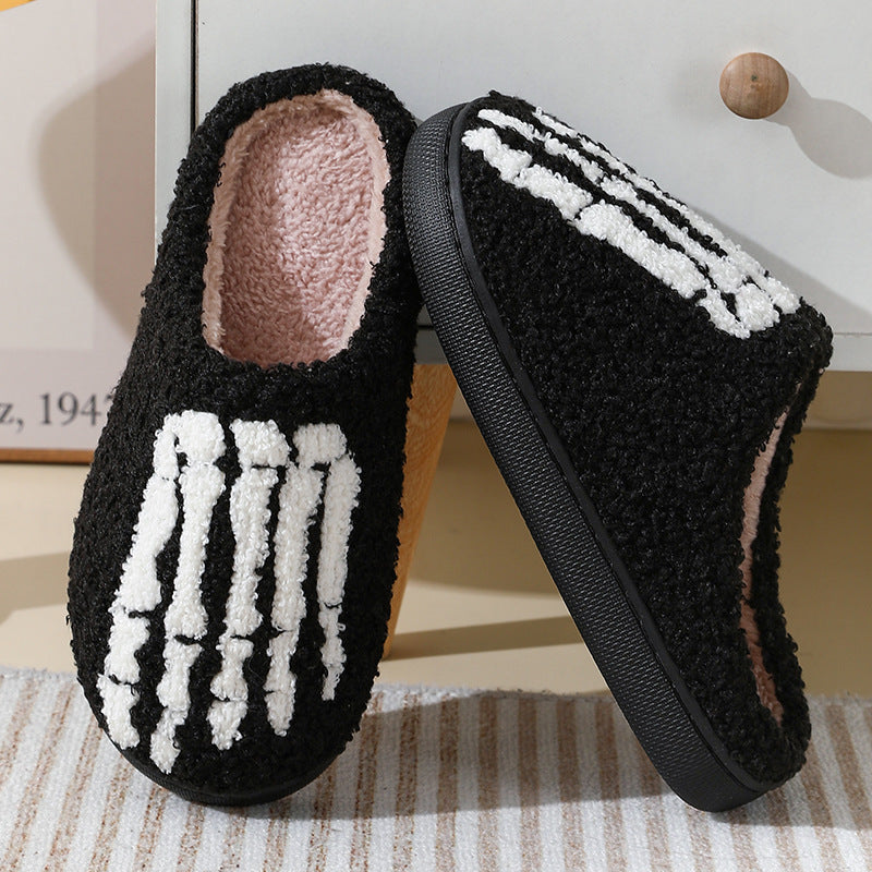 Halloween Ghost Hand Cartoon Thermal Cotton Slippers