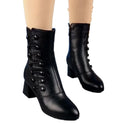 Decorative Button Zipper Non-slip Wear-resistant Fashion Boots Women's Shoes