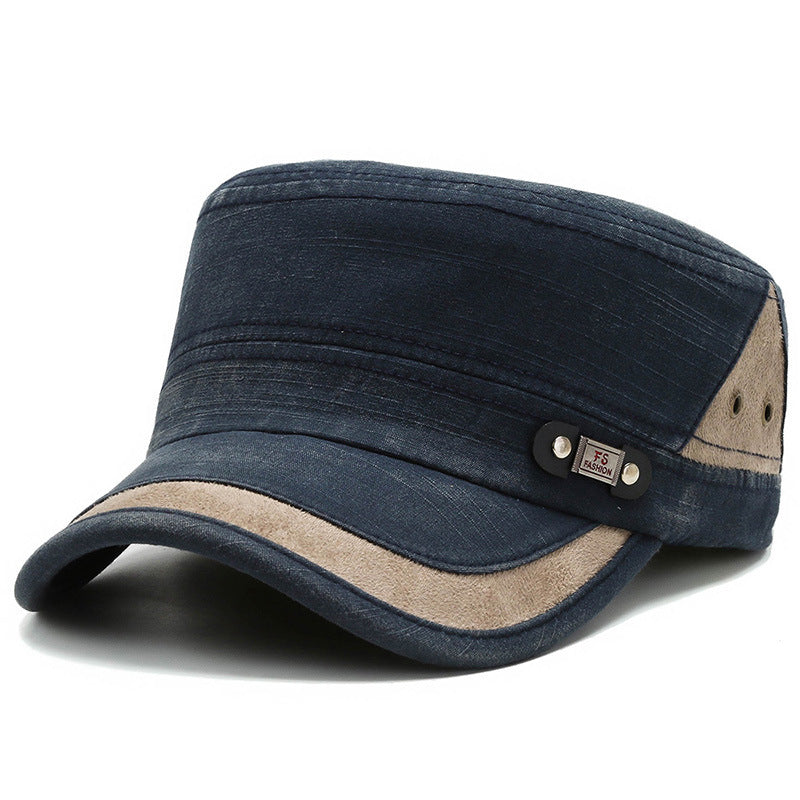 Casual Flat Hat Men's Youth Spring And Autumn Outdoor Casual Sun-proof Versatile Male Hat Short Brim