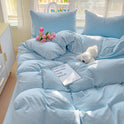 Class A Maternal And Child Grade Washed Cotton Four-piece Set Ins Fresh Bed Sheet Quilt Cover