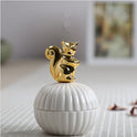 Animal figurine decor jewelry box squirrel rabbit cat bird crafts gift home decor jar