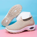 Low-top fly woven sneakers