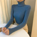 Women's Autumn Top Knitted Bottoming Shirt Turtleneck Sweater