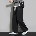 Sweatpants Men's Straight Casual Trousers Loose Wide Leg Sports Pants