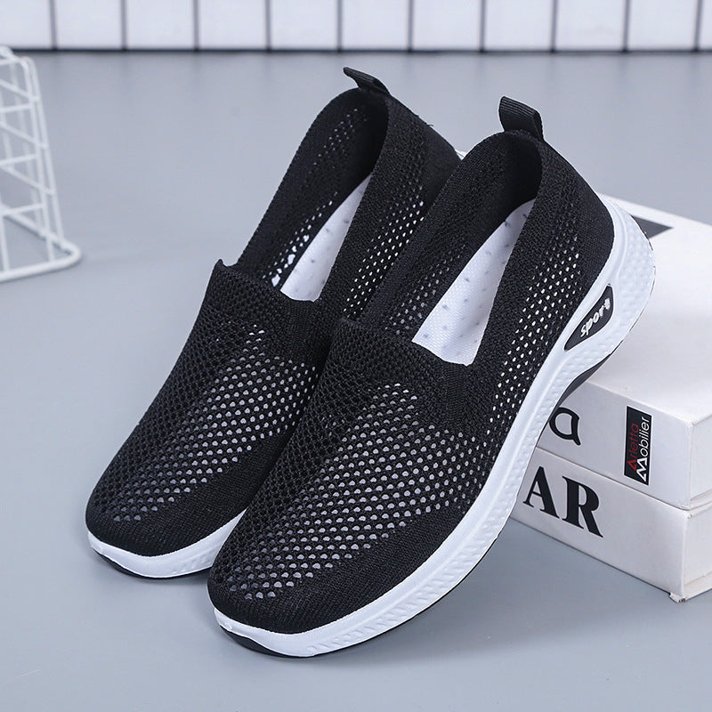 Old Beijing Cloth Shoes Women's Summer Mesh Breathable One Pedal