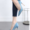 Metal Stiletto Heels For French Girls