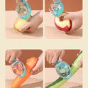 Peeling Knife With Storage Lid Fruit And Potato Peeler Kitchen Gadgets