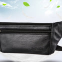 Ultra-thin PU Men's Belly Phone Waist Bag