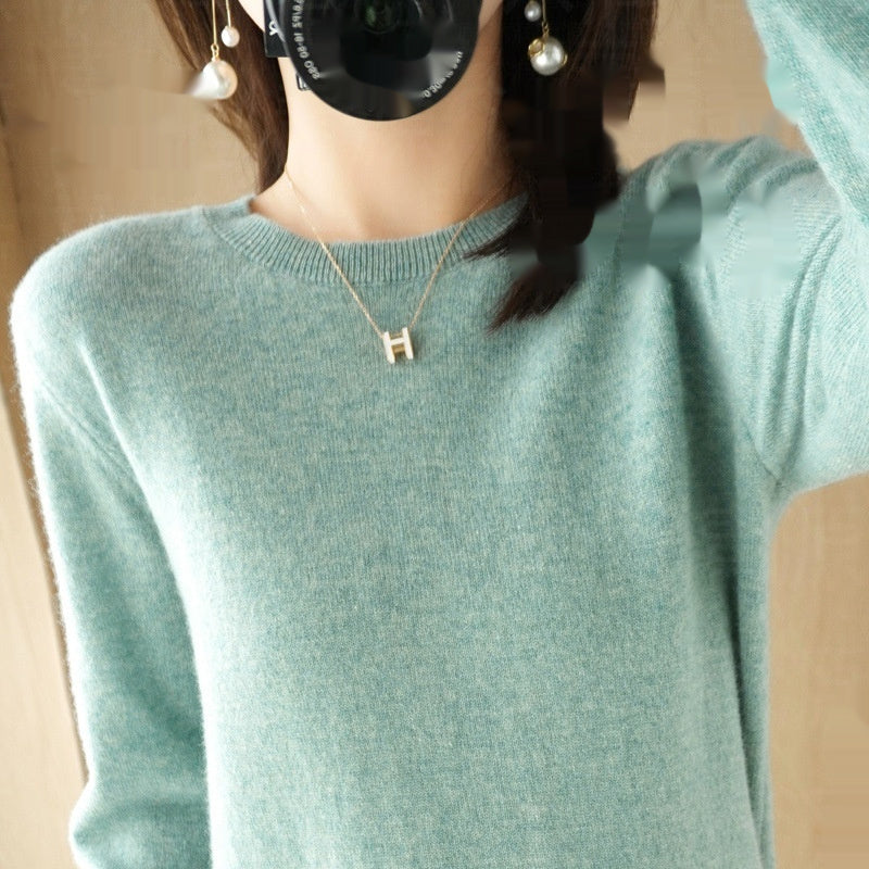 Round Neck Sweater Women's Pullover Sweater