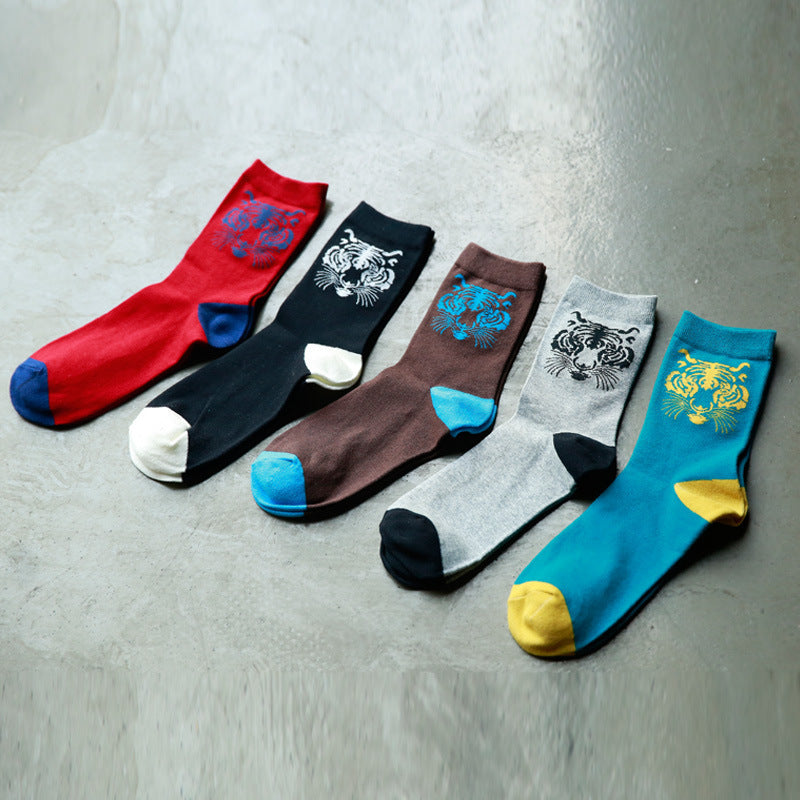 Men's Socks With Cat Head In Sunglasses