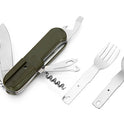 Lighted outdoor tableware Sambo Stainless steel knife Fork Spoon camping picnic combination tableware