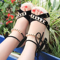 Summer New Style Korean Style High Heel Sandals Women Fashion Casual Shoes