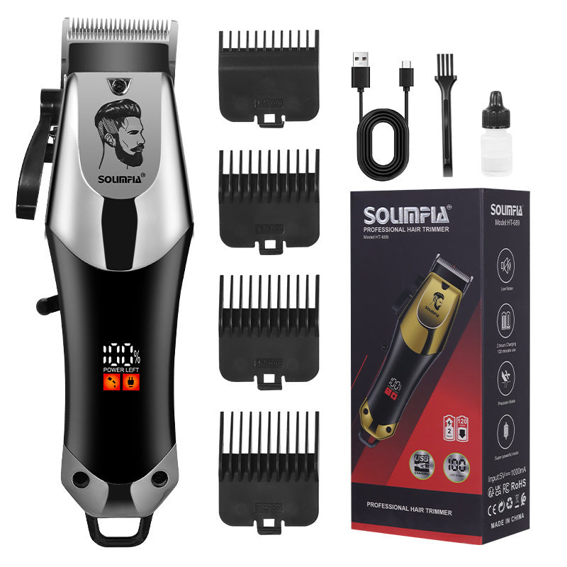 Electric Hair Clipper Intelligent Digital Display For Hair Salon Cutter Head Fine-tuning Electric Clipper