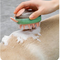 New 2 In 1 Pet Cat Dog Cleaning Bathing Massage Shampoo Soap Dispensing Grooming Brush Pets Supplies