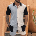 Men's Short Sleeve Plus Size Suit