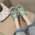 Korean Style Solid Color Casual PVC Outer Wear Sandals