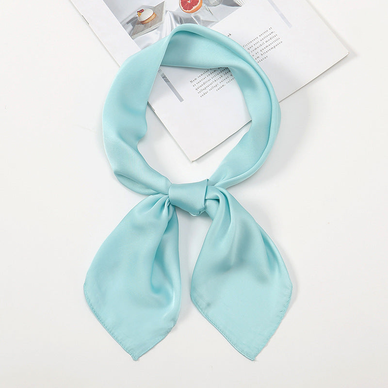 Simple And Versatile Satin Plain Handkerchief