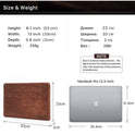 متوافق مع أجهزة Apple، مناسب لجهاز MacBook Pro 13.3 غطاء حماية Crazy Horse Leather