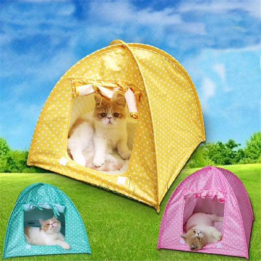 Collapsible pet tent