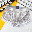 Men's Personalized Printed Nude Feel Boxer Ice Silk Underwear