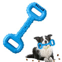 Dog Bones For Aggressive Chewers, Dog Chews Toys Long Lasting, Interactive Dog Bone Toys With Pull Band, Dog Teething Toy