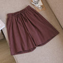 New Cotton And Linen Loose Shorts For Women