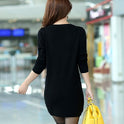 Long-sleeved Top Slim Slimming Mid-length Bottoming Shirt