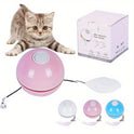 Electric Cat Toy Toy Ball LED Feather Tease Cat Ball Cat Self Hi Tease Cat Stick USB Rechargeable Tease Cat Supplies