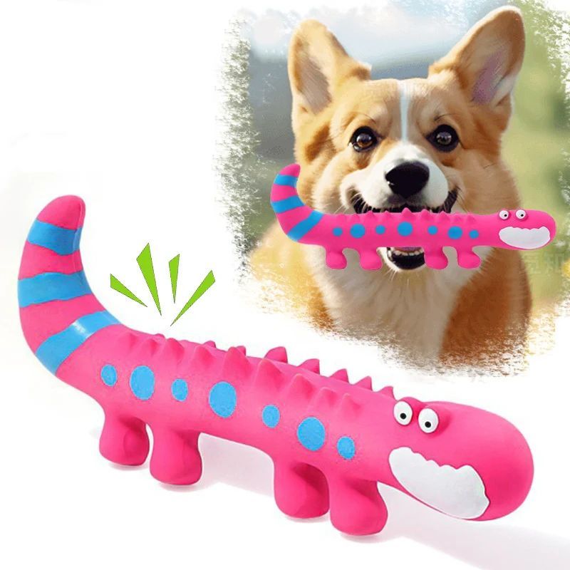 Dog Chew Toy Latex Lizard Squeaky Pet Toys For Small Medium Dogs Interactive Funny Dog Sounding Training Toy Pet Supplies