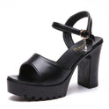 Women's Summer High Heel Chunky Heel Platform Platform Sandals