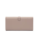 Long Metal Buckle Simple Tri-fold Clutch