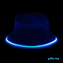 Sun LED Light Optical Fiber Luminous Bucket Hat