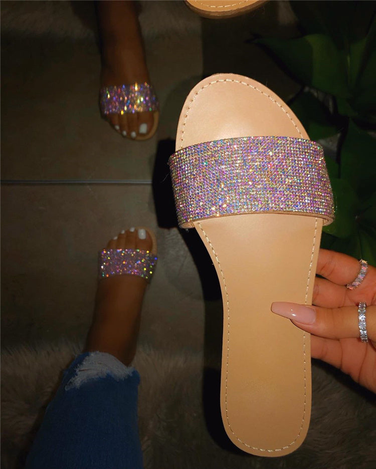 Rhinestone Beach Sandals