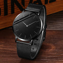 Men's alloy mesh belt watch