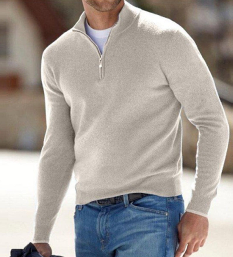 Men's European And American Long-sleeved Cashmere Undershirt