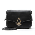 Retro Women's Hardware Turn Buckle Crossbody Shoulder Bag