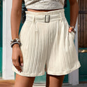 Fashion Casual Women's Pleated Shorts