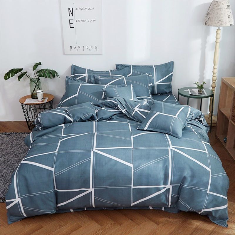 Skin-friendly Quilt Cover Brushed One-piece Double Duvet Cover Bed