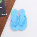 Rubber Solid Color Couple Slippers For Men And Women