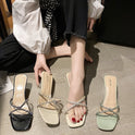 Simple Fashion Transparent Sandals And Slippers