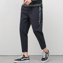 Cropped Thin Casual Drawstring Tappered Pants