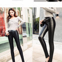 Leather Pants Women's Thick Large Size High Waist PU Leather Leggings